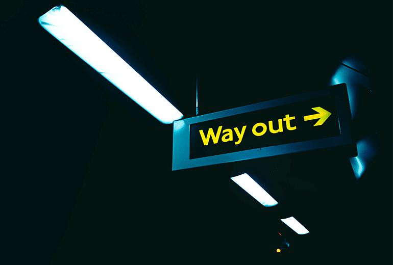 way out